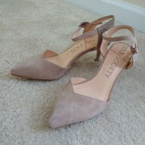 Solesciety Laurent Tope Ankle Strap Heel